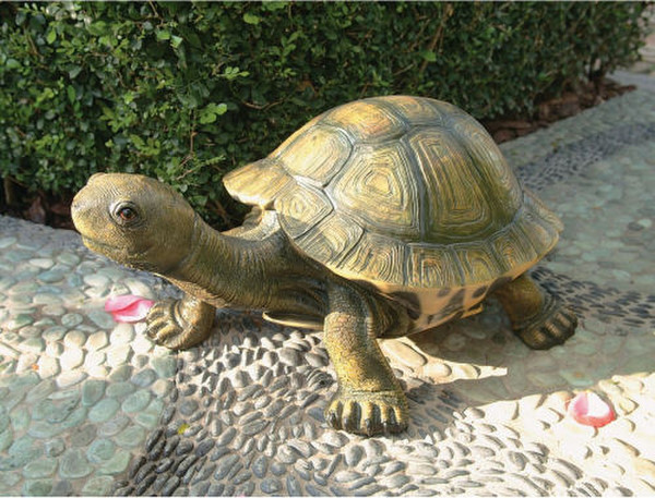Tranquil Tortoise Garden Sculpture Turtle Realistic Decor